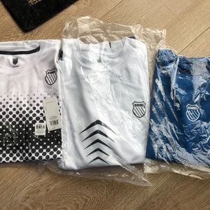 3x Mens K-Swiss Training Shirts ($50 for all 3)